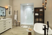 Carrara Marble Gloss Shower Wall Kit 30x60x94 | Quality Carpet Inc.
