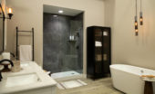 Cracked Slate Gloss Shower Wall Kit 30x60x94 | Quality Carpet Inc.