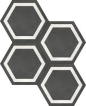 Form 7" Hexagon Frame Graphite | Quality Carpet Inc.