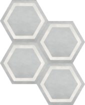 Form 7" Hexagon Frame Ice | Quality Carpet Inc.