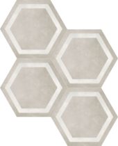 Form 7" Hexagon Frame Sand | Quality Carpet Inc.