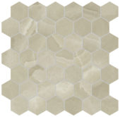 Lustra 2" Hex Onyx Hazel Honed | Quality Carpet Inc.