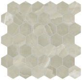 Lustra 2" Hex Onyx Sage Honed | Quality Carpet Inc.