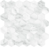 Plata Carrara Abisso 2 Hexagon Matte | Quality Carpet Inc.