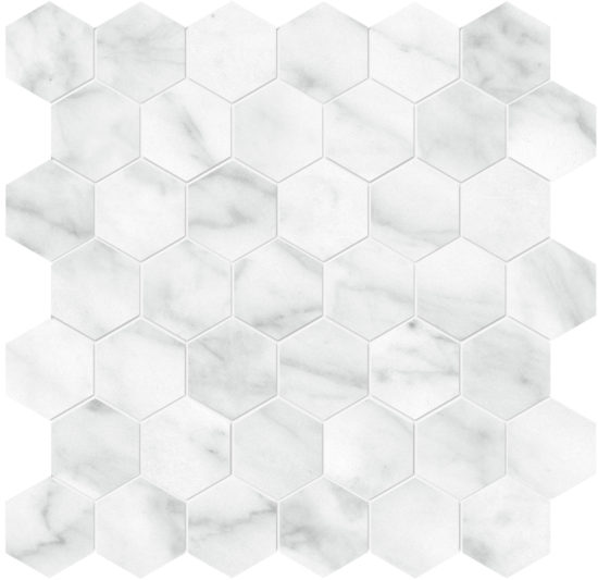 Plata Carrara Abisso 2 Hexagon Matte