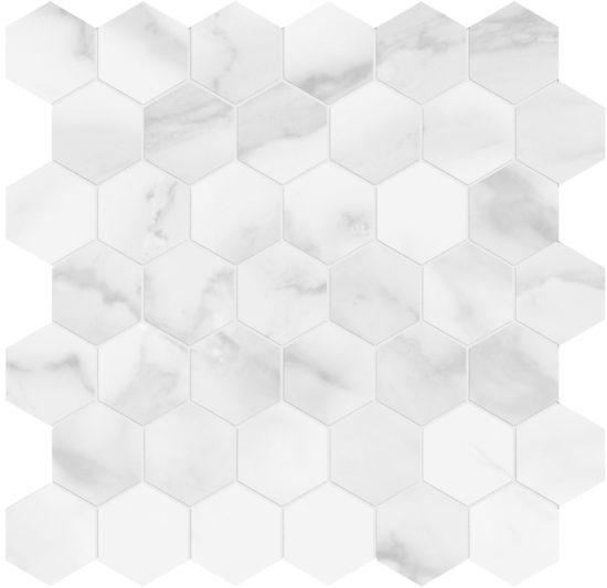 Plata Statuario Brina 2 Hexagon Polished