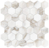 Royal Stoneworks 2" Calacatta Royale Hex | Quality Carpet Inc.