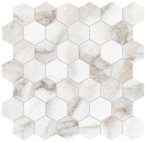 Royal Stoneworks 2" Calacatta Royale Hex
