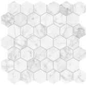 Royal Stoneworks 2" Old World Bianco Hex | Quality Carpet Inc.