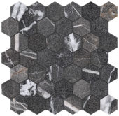 Royal Stoneworks 2" Regal Black Vein Hex | Quality Carpet Inc.