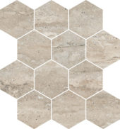 Saturnia 3x3 Hex Navona Matte | Quality Carpet Inc.