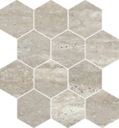 Saturnia 3x3 Hex Silver Matte | Quality Carpet Inc.