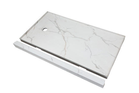 Shower Pan 30x60 Bianco Marble | Quality Carpet Inc.