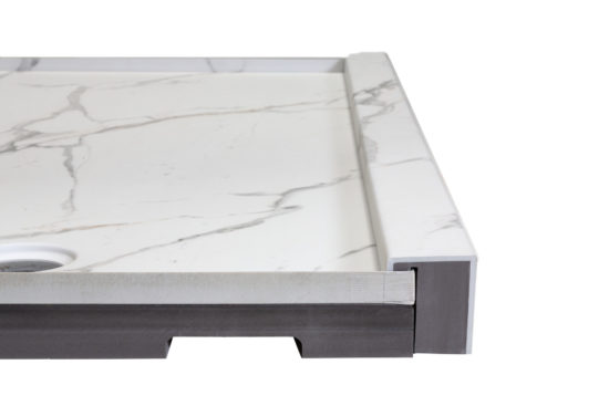 Shower Pan 30x60 Bianco Marble | Quality Carpet Inc.