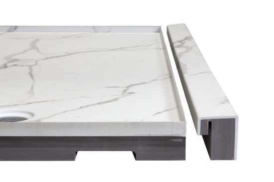 Shower Pan 32x60 Bianco Marble | Quality Carpet Inc.