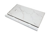 Shower Pan 36x60 Bianco Marble | Quality Carpet Inc.