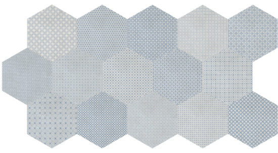 Tapestri 8.5 Denim Blend Hexagon | Quality Carpet Inc.