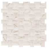 Treasure II Perfect Calacatta 1x2 Basketweave | Quality Carpet Inc.