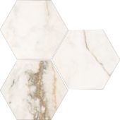 Treasure II Perfect Calacatta 6" Hex Carved | Quality Carpet Inc.